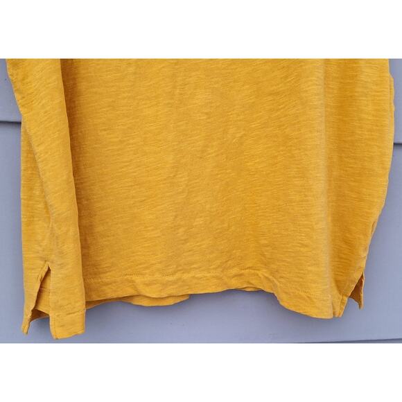 Madewell Women's Muscle Tee Tank Top Marigold Yellow 100% Cotton Size XXL - Picture 7 of 8